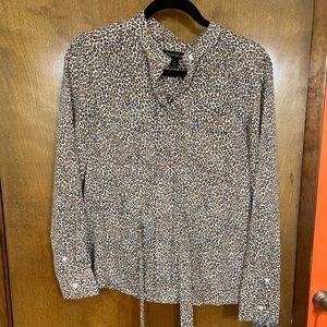 Banana Republic Leopard Print Blouse